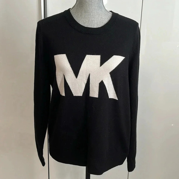 MICHAEL KORS Graphic Crew Neck Sweater, Size  L - Picture 1 of 9